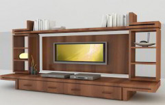 Wooden LCD TV Unit by Om Sai Kitchen