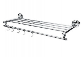 Stainless Steel Wall Mounted SS Towel Rack, Size: 24 Inch