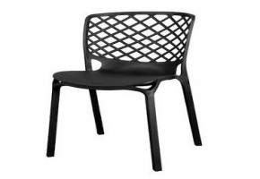 Black Plastic Cafe Chair, Seating Capacity: One