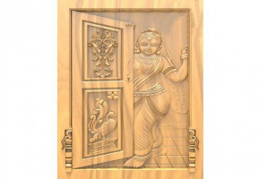Polished Metal Brass Jain Temple Door