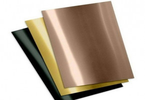 304 Rose Gold Finish Stainless Steel Sheets, Thickness: 0-1 mm
