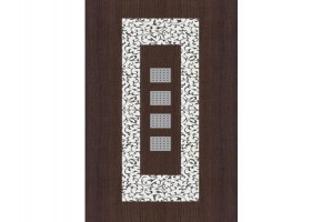Brown And Gray Exterior 35mm Sunmica Laminated Door, For Home, Size/Dimension: 7x3feet (lxw)