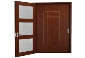 Exterior Dark Brown Wooden Jali Door, For Home, 7 X 4.5 Feet