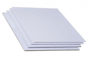 Film Coated Transparent and White Plain PVC Plastic Sheet, Thickness: 0.5 Micron