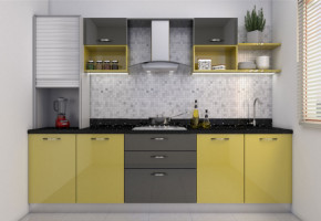Straight Modular Kitchen by SAF Engineering & Contracting