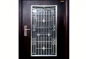 Hinged Modern Stylish Wooden Safety Door, For Home