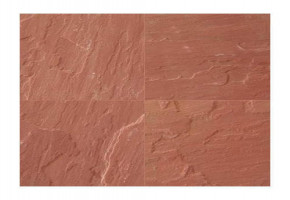 Natural 20mm Red Sandstone Tile, For Flooring