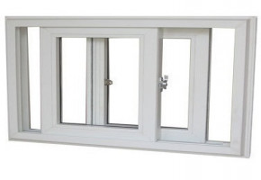 White UPVC Glass Casement Window, Glass Thickness: 5 mm