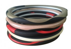 Round Multicolor Car Steering Cover, Model Name/Number: 890000