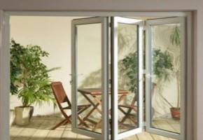 White Casement Bi Fold Doors