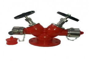 Fire Fighting Double Headed Hydrant Valve by Super Safety Services