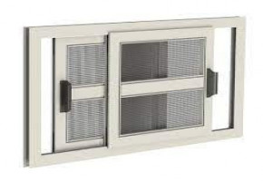 Hinged White Openable Mosquito Net Window