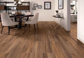 Rectangle Double Charged Wooden Floor Tiles, Thickness: 5-10 mm, Size/Dimension: 20 * 80 in cm