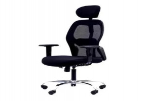 Fabric Black Revolving Computer Chair