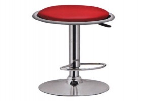 L and P Red & Silver Designer Bar Chairs
