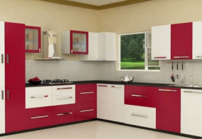 L Shape Modular Kitchen by Rajindra Industries