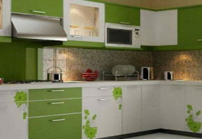 U Shape Wooden Modular Kitchen, Warranty: 1-5 Years