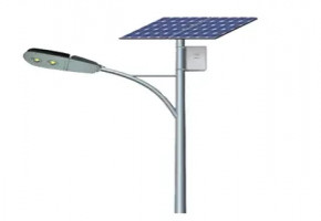 Alka brand LED 25w Solar Street Light with pole, Metal