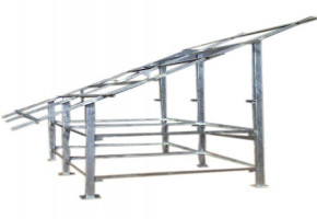 Mild Steel Prefab Solar Panel Structure Fabrication, For Industrial