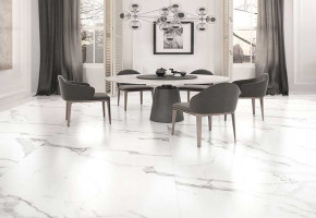 Ceramic Kajaria Statuario Polished Floor Tile, Usage Area: Hall, Thickness: 10 mm