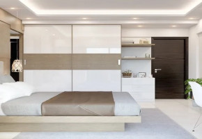 On Demand Modular Plywood Bedroom Wardrobe, For Home