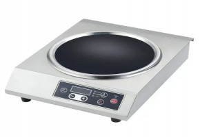Silver Stainless Steel Commercial Induction Stoves, Size: 3500W