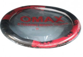 Round Red,Black Car Steering Wheel Cover