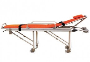 Automatic Ambulance Stretcher, High Strength Alluminium Pipes, Size: 195*62*25.5 Cm