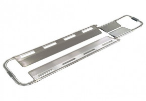 Folding Aluminum Scoop Stretcher, Aluminium, Size: 125 X 43 X 11 Cm