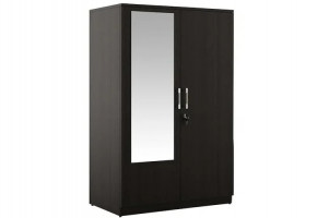 Black & White Double Door Designer Wooden Almirah, For Home