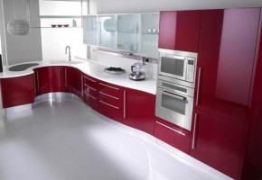 Gloss Aluminium Modular Kitchen Cabinets, For Residential
