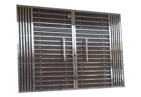 Stainless Steel Main Gate, Size: 12 Ft Length X 6 Ft Height