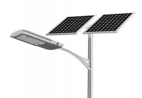 Aluminium 200 W Solar LED Light with Pole, Voltage: 12-24 V
