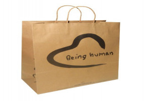 Brown Paper Bag Printed (Pack Of 100) Size-10x13 (PB2) Without Pod, For Packaging, Capacity: 1kg