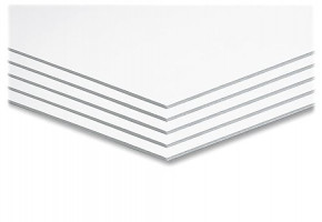 Plain White PVC Forex Sheet, Thickness: 1 mm