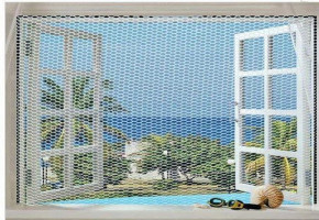 Paint Coated Stainless Steel Mesh Window, For Home, Modern