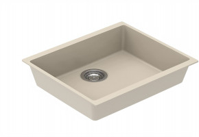 Single Cream Carysil Kitchen Sink, Size: 2.5x2.5 Feet