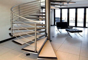 Designer Handrail,Round Mild Steel Heavy Duty Spiral Staircase