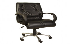 Black Synthetic Leather Executive Chair