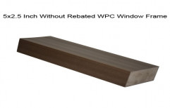 Brown 5x2.5 inch Non Rebated WPC Window Frame