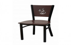 Brown Cafe Wooden Plain Study Chair
