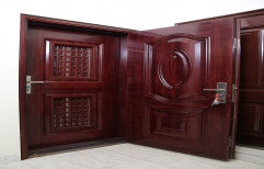 Brown Hinged Double Door, For Home