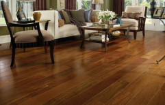 Brown Indoor Laminated Wooden Flooring, Thickness: 8 mm