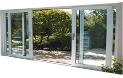 Clear Glass UPVC Sliding Door, 5 mm, Exterior