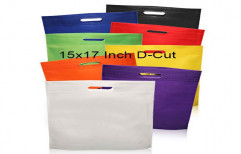 D Cut Plain 15x17 Inch D-Cut Non Woven Bag, Capacity: 1-5 kg, Thickness: 1-3 Mm