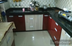 L Shape PVC Modular Kitchen