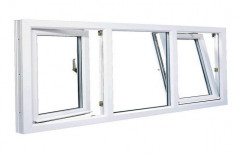 Light Oak UPVC Tilt & Turn Window, Glass Thickness: 4 Mm