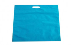 Plain Blue D Cut Non Woven Bag, For Grocery