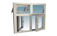 Powder Coated Aluminium Casement Window, For Home