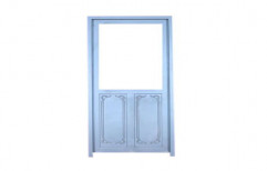 Powder Coated Hinged Aluminium Glass Door, Single, Thickness: 20-30 Mm